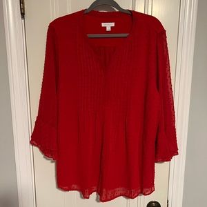 NWOT Beautiful Red Blouse